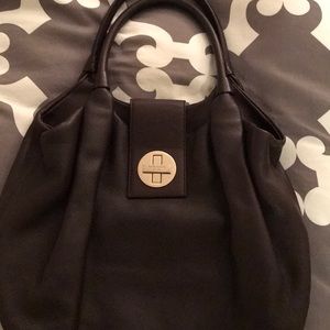 Chocolate brown Kate Spade hobo